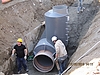 Giubiasco, Via Pedevilla, Impresa Mafledil, tubi PVC 1200