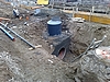 Giubiasco, Via Pedevilla, Impresa Mafledil, tubi PVC 1200