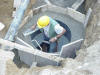 B�tonnage d'un fond de chambre en PVC